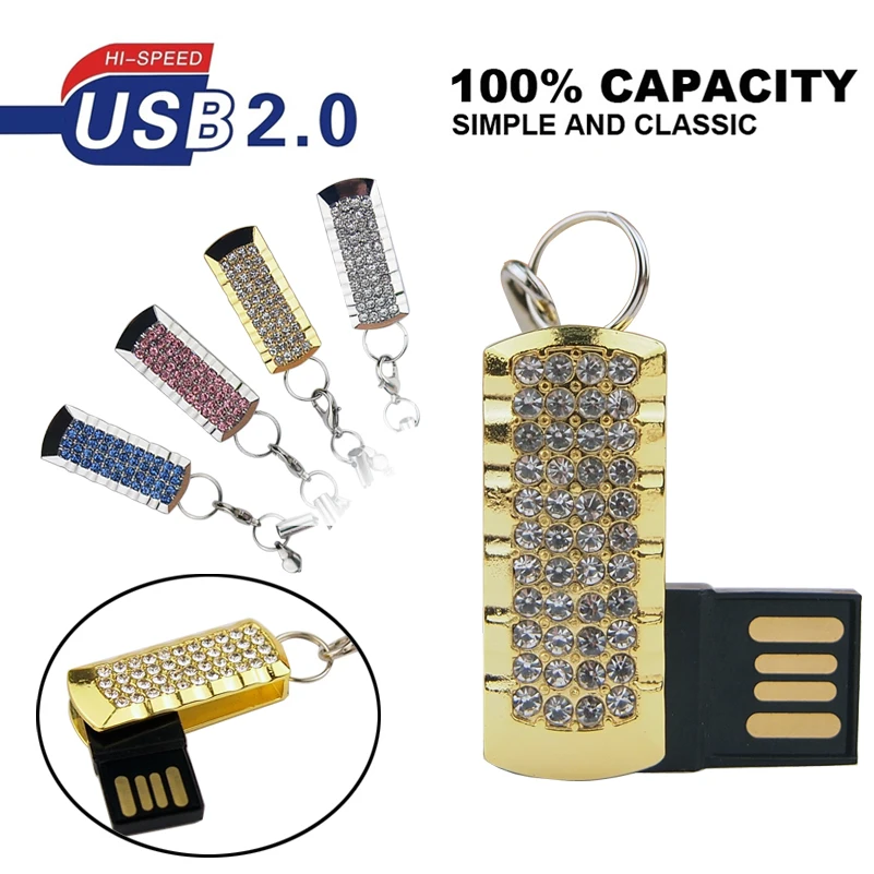 USB флеш накопитель модный металлический цветной мини 64 ГБ 32 16 8 4 Гб 2 0 свадебный