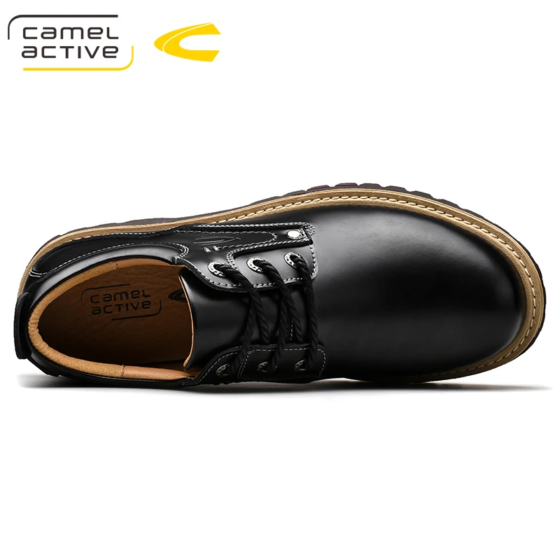 Мужские повседневные туфли-оксфорды Camel Active коричневые брендовые туфли из