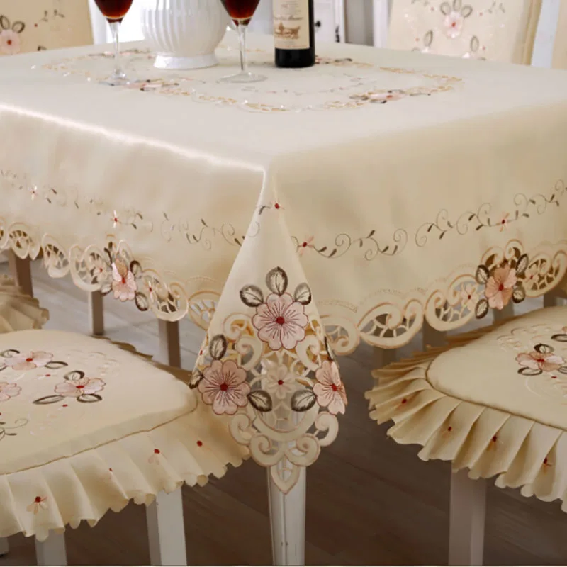Вышитая скатерть Классическая Цветочная круглая квадратная Manteles Para Mesa Nappe Bugaboo