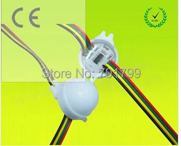 Пиксесветодиодный светодиод RGB WS2801 30 мм 3 светодиода SMD 5050 входной сигнал SPI 12 В