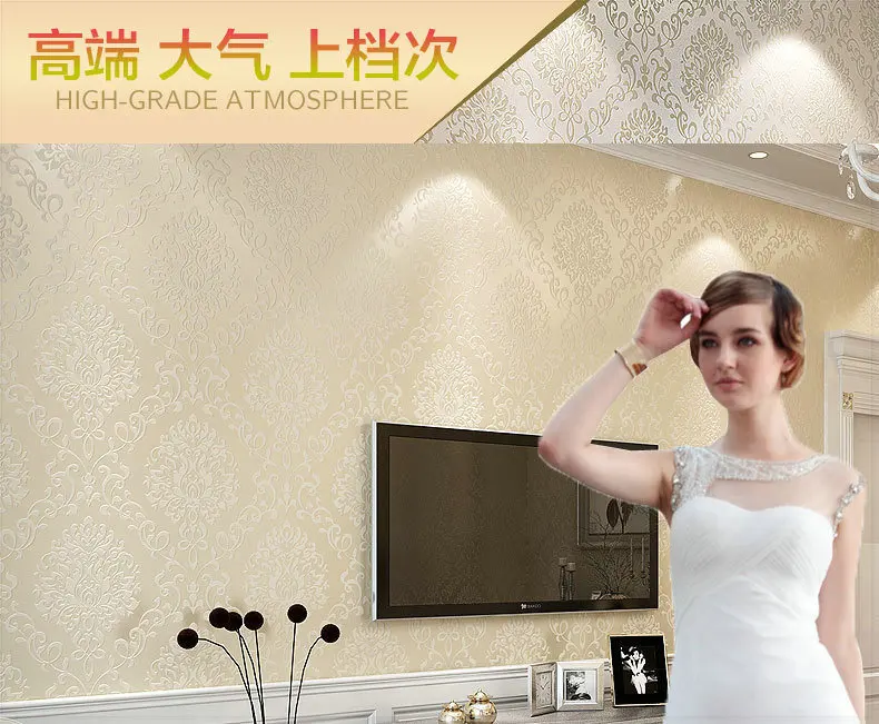 2015 Europe damask wallpaper flower wall paper for bedroom living room home decoration wholesale papers decor decal | Обустройство