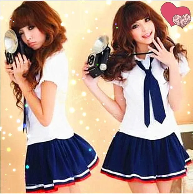 Лидер продаж японский обувь для девочек Стиль студентов костюмы рубашка + юбка