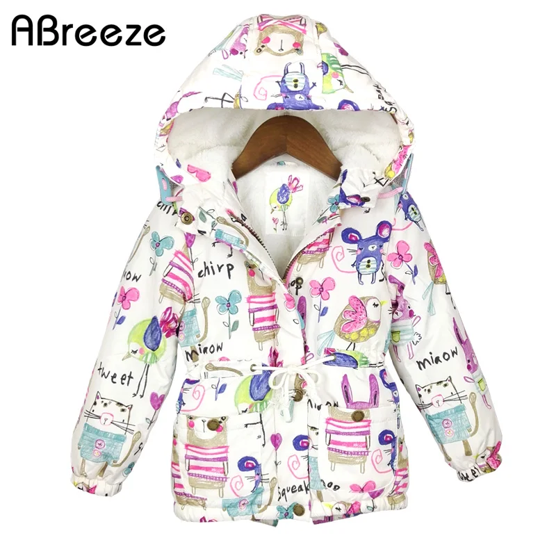 Новинка 2019 зимняя детская одежда парки с граффити Стильные теплые куртки и