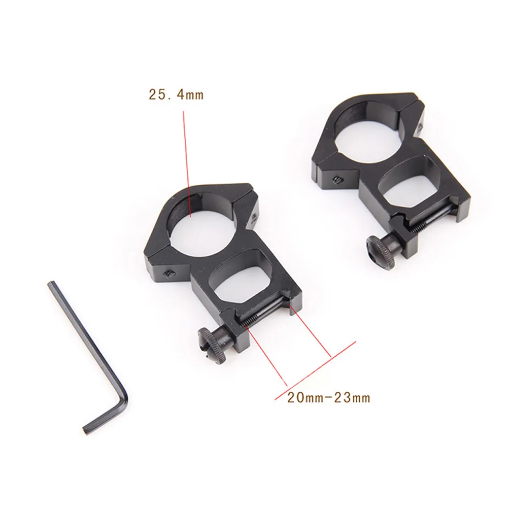 2 шт. портативный прицел крепление низкий Открытый большой палец гайка черный
