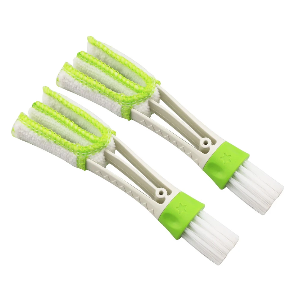 Портативная Двухсторонняя щетка для чистки автомобильных вентиляционных