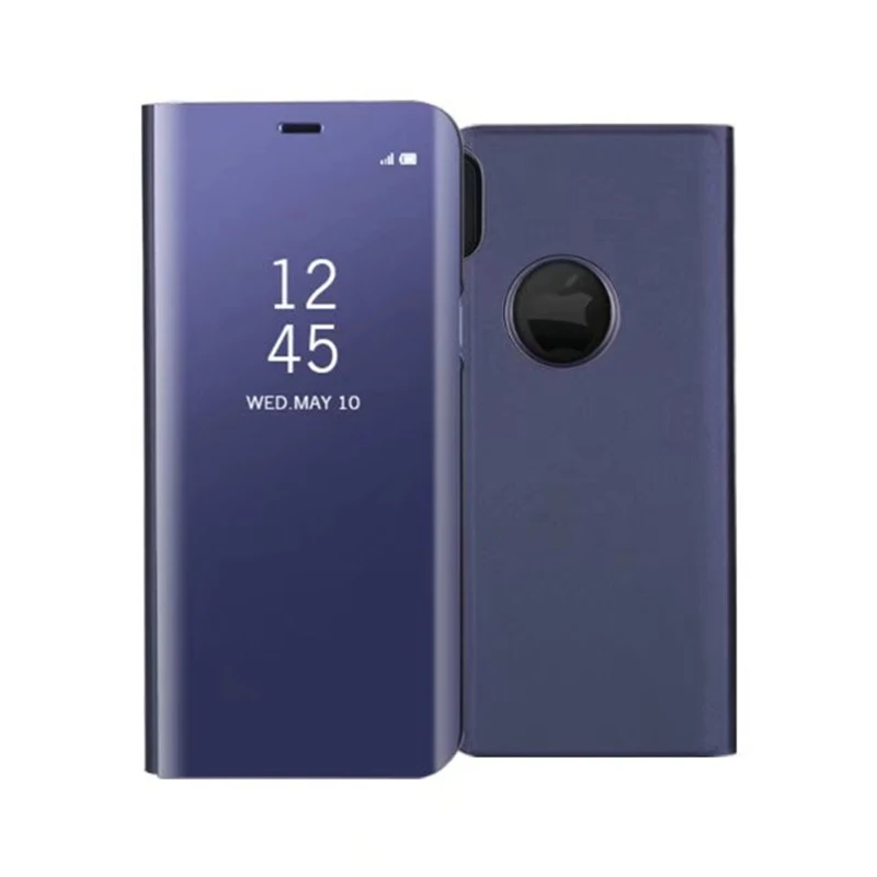 Чехол для iPhone 9X8 Plus 7 6 S зеркальный прозрачный умный кожаный чехол Samsung Galaxy Note 9 S9 S8 A9