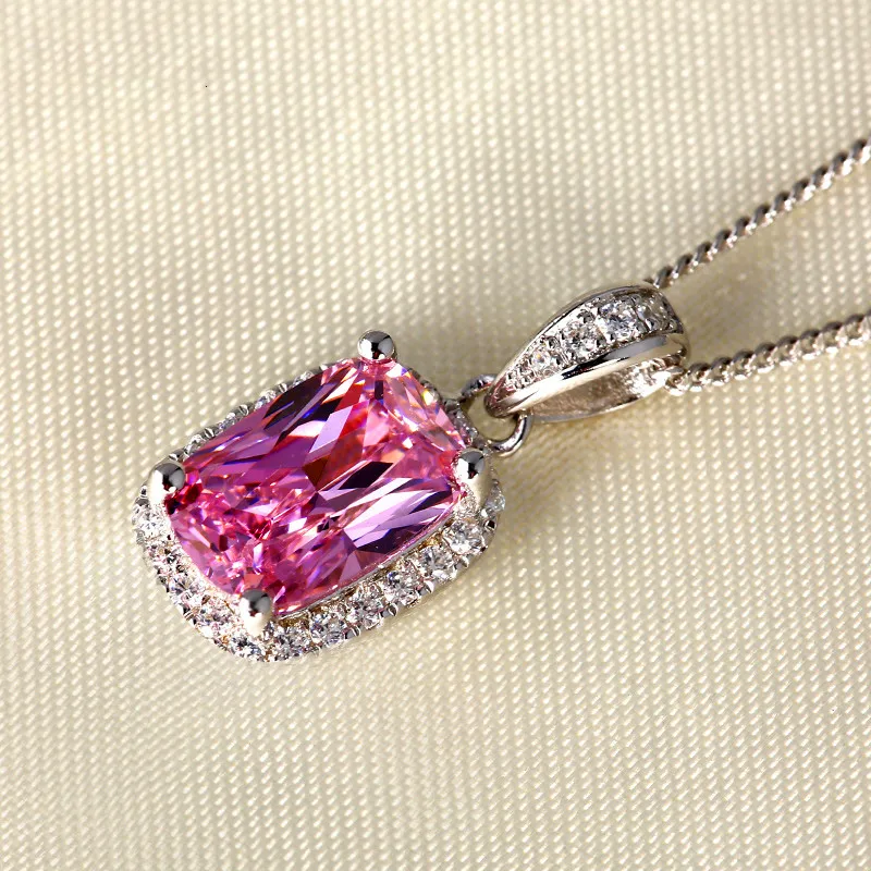 Милые женские белые/розовые/желтые ожерелья подвески роскошные серебряные