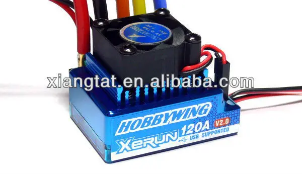 Щеточный электронный регулятор скорости HobbyWing XERUN 1/10 RC автомобиль 120A V2.1