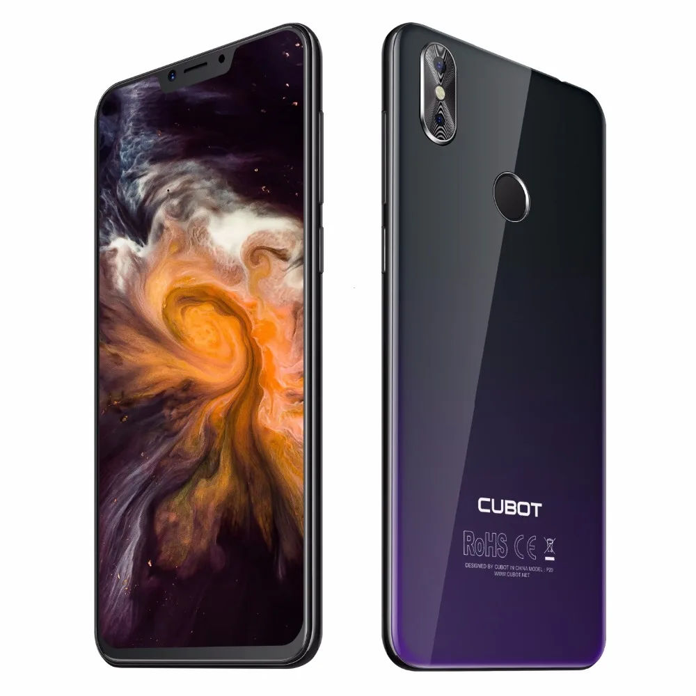 Cubot P20 6 18 'ɺndroid 8 0 MT6750T Восьмиядерный 4 Гб ОЗУ 64 ПЗУ смартфон Двойная Задняя