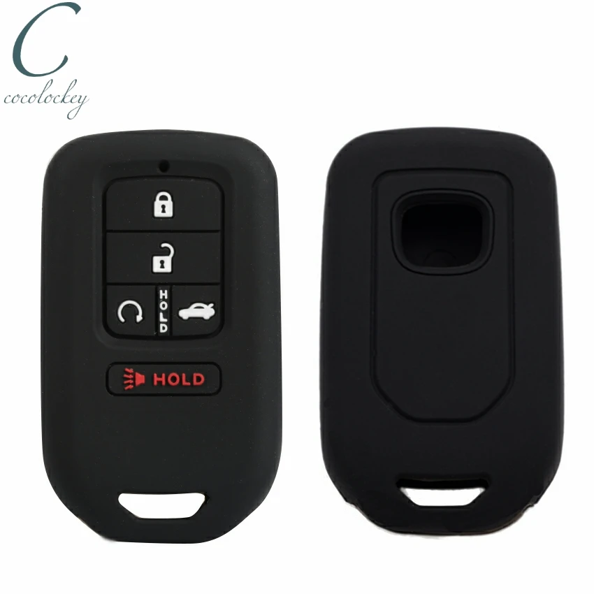 Cocolockey силиконовый чехол для ключей от машины Honda Accord Civic Pilot Fit 2015 2016 2017 2018 5