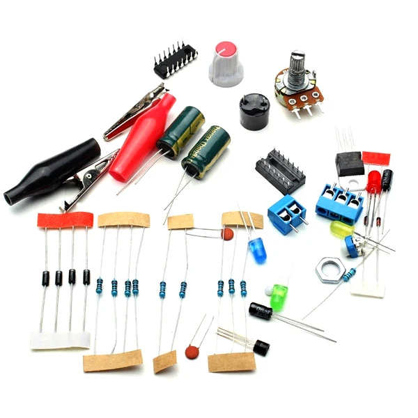С фабрики ЕС 220 В DIY LM317 регулируемый напряжение питания доска обучающий комплект с Чехол