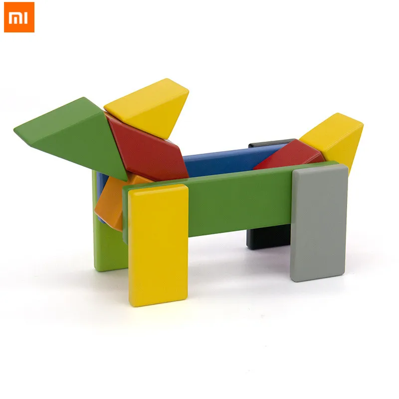 Оригинальные Xiaomi Mijia Mitu магнитные строительные блоки робота Mitu магнитные игрушечные блоки дизайнерские магнитные игрушки Детский подарок на день рождения