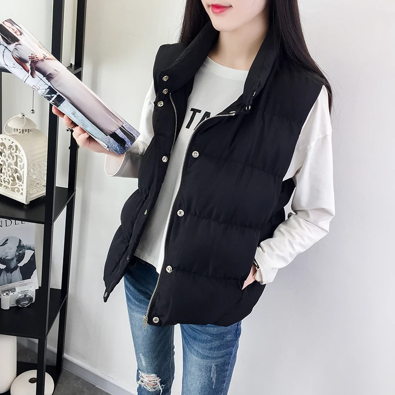 Новинка 2019 жилет Hi Ho с узором Женский пуховой из хлопка осенне-зимний простой