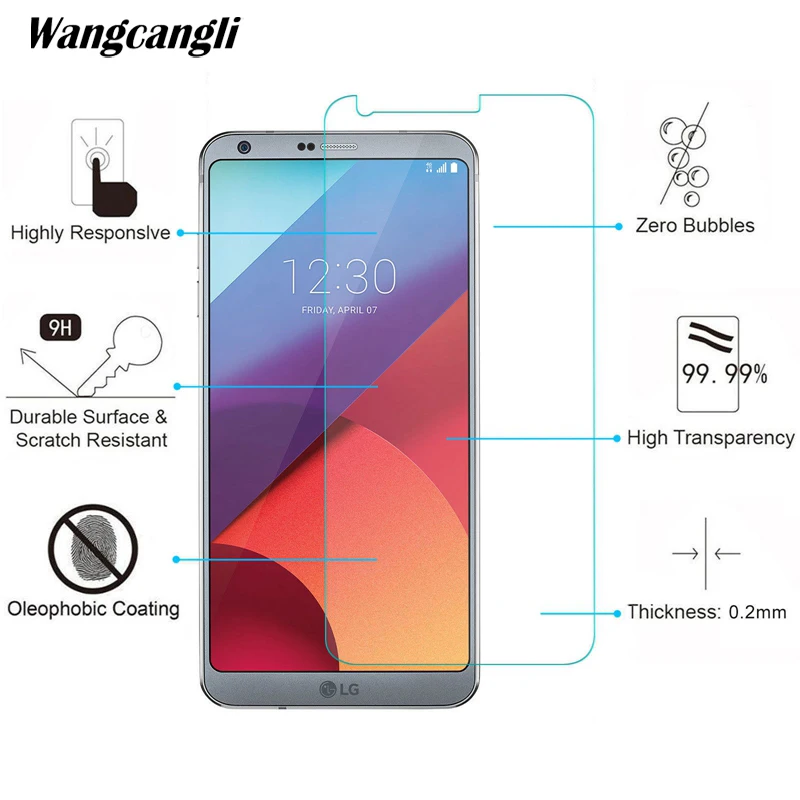 2.5D Закаленное стекло для LG K11 Защитная пленка экрана 9H ультратонкое сотового