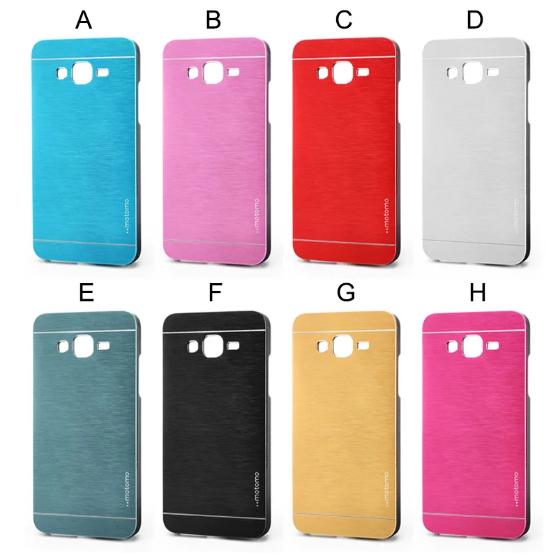 Motomo Luxury Aluminum Metal Brush+Plastic Hard Cases For Samsung Galaxy Grand Prime G530H G530 G5308W G5309W Funda Accessories |