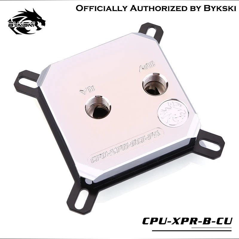 Водяной блок Bykski для процессора AMD/ INTEL LGA1150 1151 1155 1156 2011 X99 черный серебристый RGB