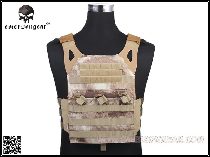 Emersongear JPC Vest simplified version Tactical Combat Molle Vest A-Tacs EM7344C