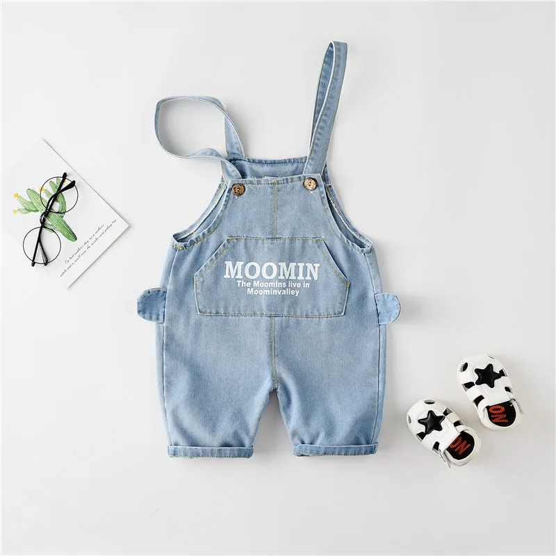 Детские летние джинсовые комбинезоны детские шорты для малышей Новинка 2019 года