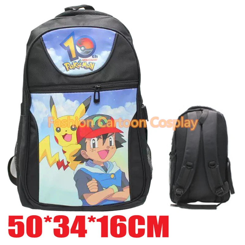 Горячая Pokemon Go Рюкзак Мультфильм Аниме Пикачу школьный ранец игра Карманный
