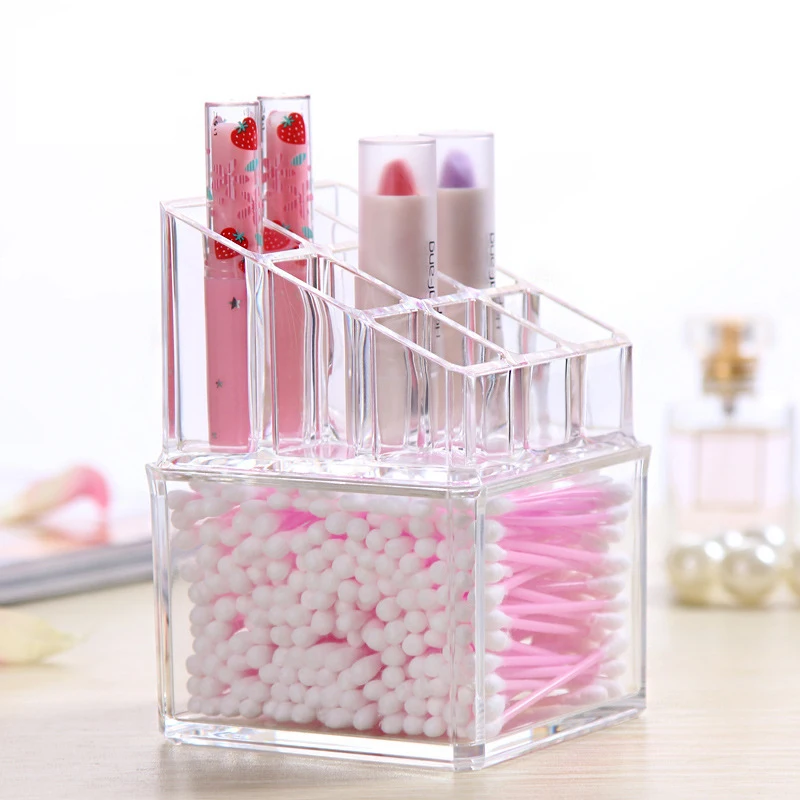 Качество акриловым косметическим коробки Универсальный прозрачный ватным