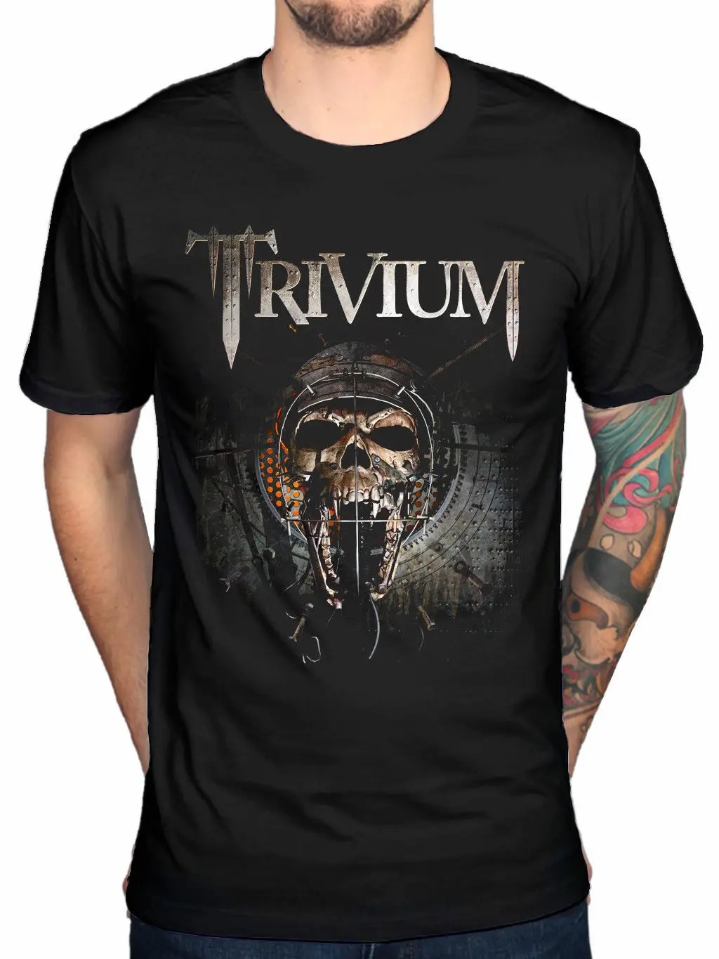 Trivium зла воскрес Для мужчин футболка черный | Мужская одежда