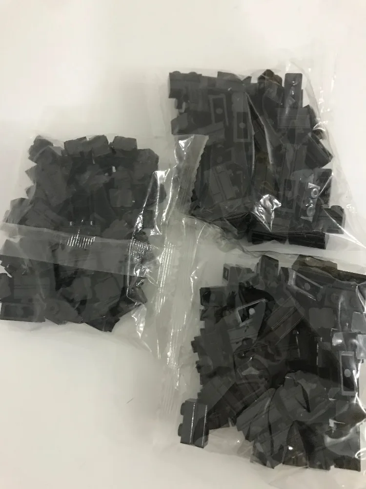 Конструктор MOC сделай сам для стен базовые детали 1x2 городской дом черный 50 шт./iot