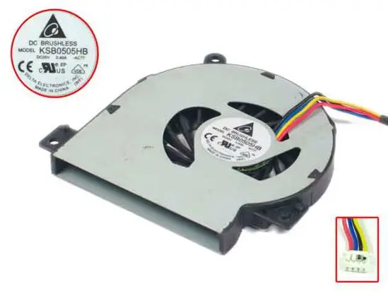 

Delta Electronics KSB0505HB -AC77 DC 5V 0.40A 4-wire Server Laptop Cooling Fan