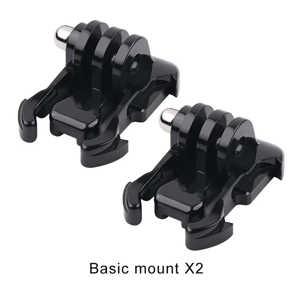 Basic mount x2 Аксессуары для Gopro камера БЫСТРОРАЗЪЕМНАЯ база для крепления на шлеме Пряжка адаптер крюк-пряжка для Gopro HD Hero 8/7/6/5/4/3+/3 - Цвет: Basic mount x2