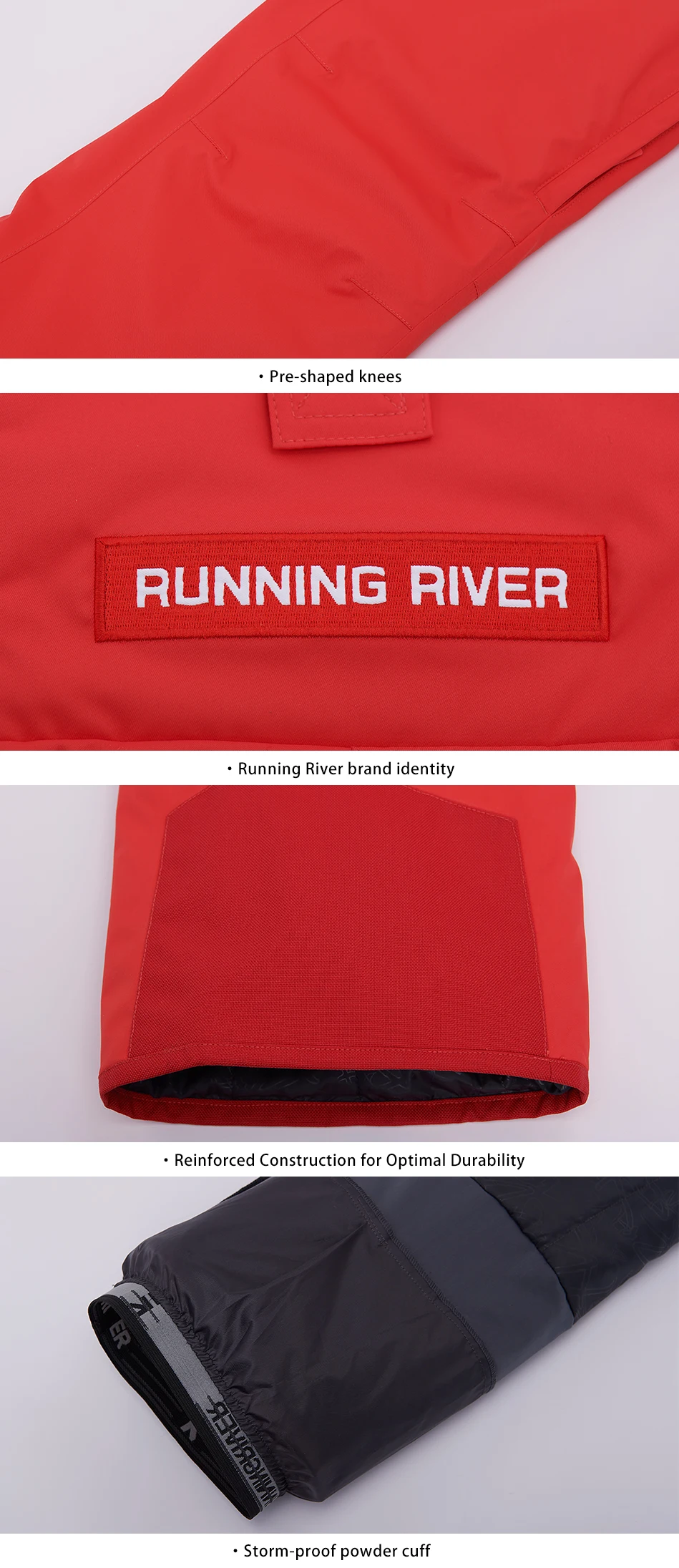 RUNNING RIVER Бренд Новые Зимние Тёплые Женские Горнолыжные Брюки С Мембраной Водонепроницаемый Паропроницаемая 2 Цвета 4 размера Для Склона Для Активного Отдыха На Открытом воздухе O6452