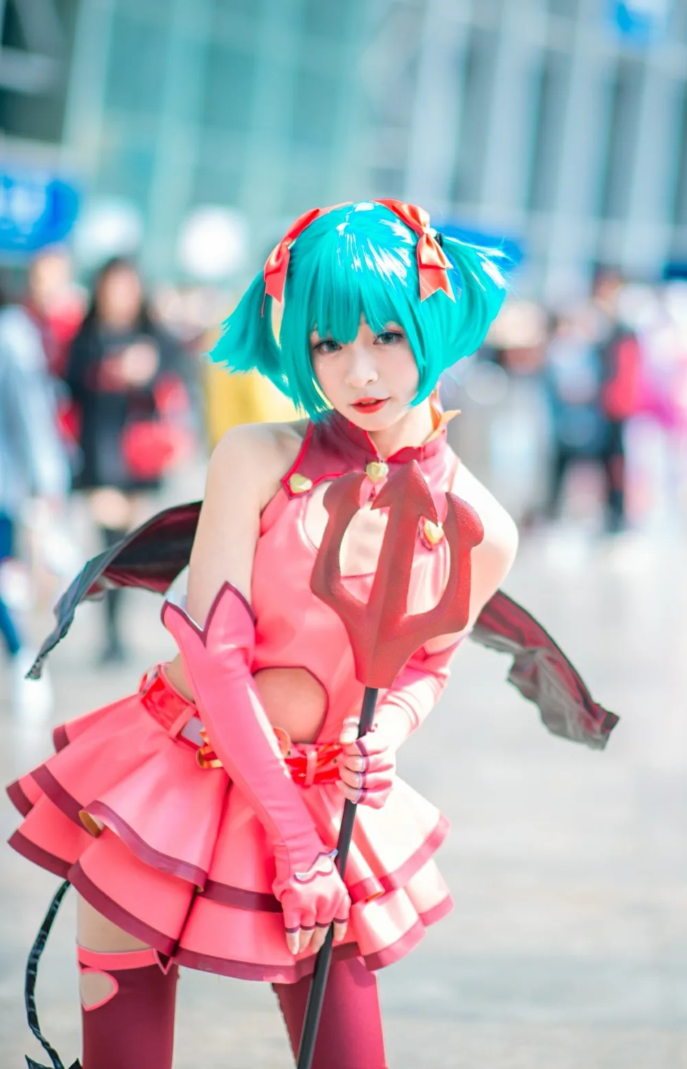 VOCALOID/V Hatsune Мику Косплей Костюм сердце Охотник Маленький Дьявол Платье с крыльями полный комплект униформы Хэллоуин карнавал аниме cos