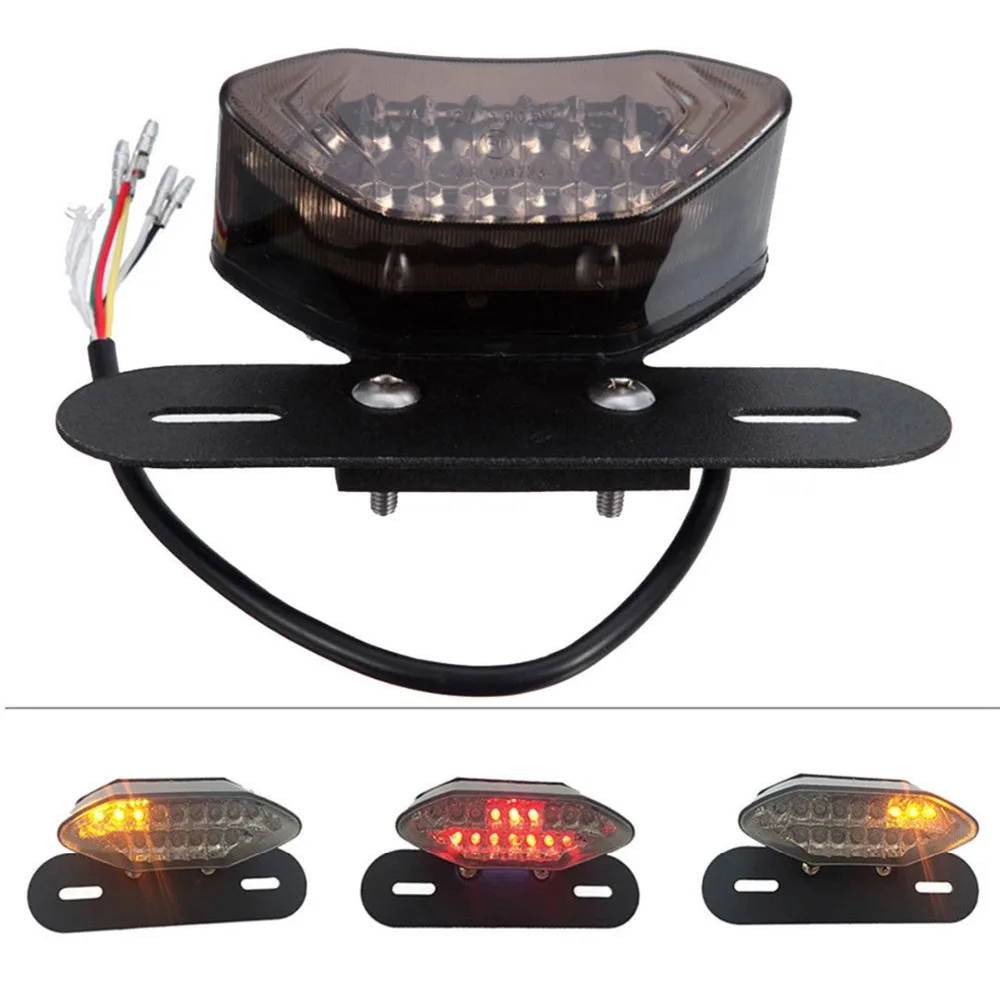 12В мотоциклетный задний фонарь для мотоцикла велосипеда красный тормозной