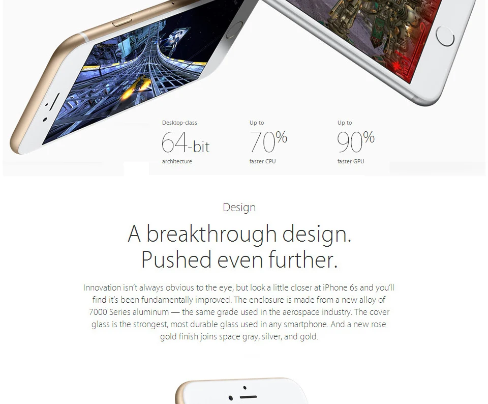 Apple iPhone 6s/6s плюс мобильный телефон Dual Core 12MP 2G Оперативная память 16 Гб/64/128G Встроенная память 4 аппарат не привязан к оператору сотовой связи 3D сенсорный отпечаток пальца сотовые телефоны