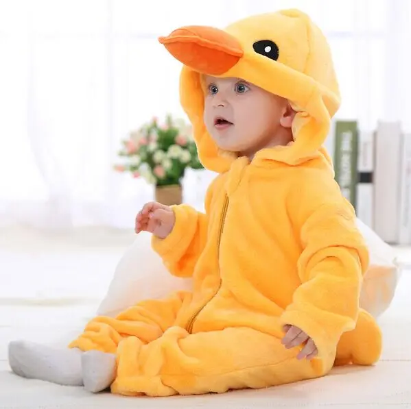 С принтом в виде животных для детей Комбинезоны мальчиков и девочек с Hello kitty