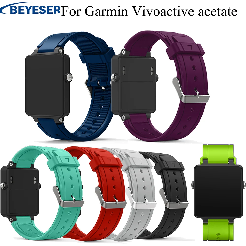 

Silicone strap for Garmin vivoactive acetate Bracelet Watchband Watch Strap Rubber For Garmin vivoactive acetate Sport Wristband