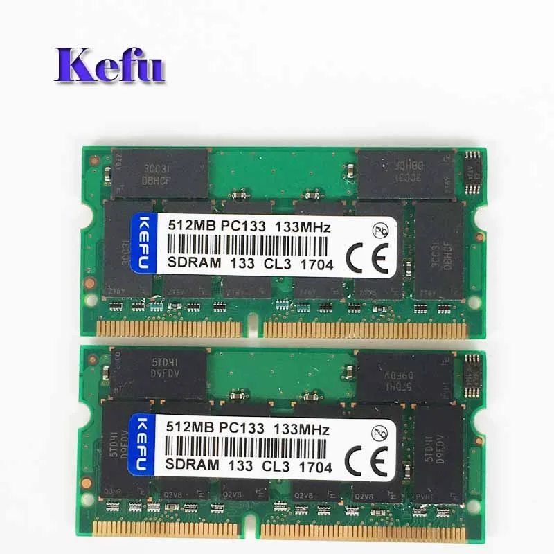 Лидер продаж 2x512 MB PC133 133 МГц SDRAM (синхронное динамическое ОЗУ 512 Мб pc133 SO-DIMM 144pin