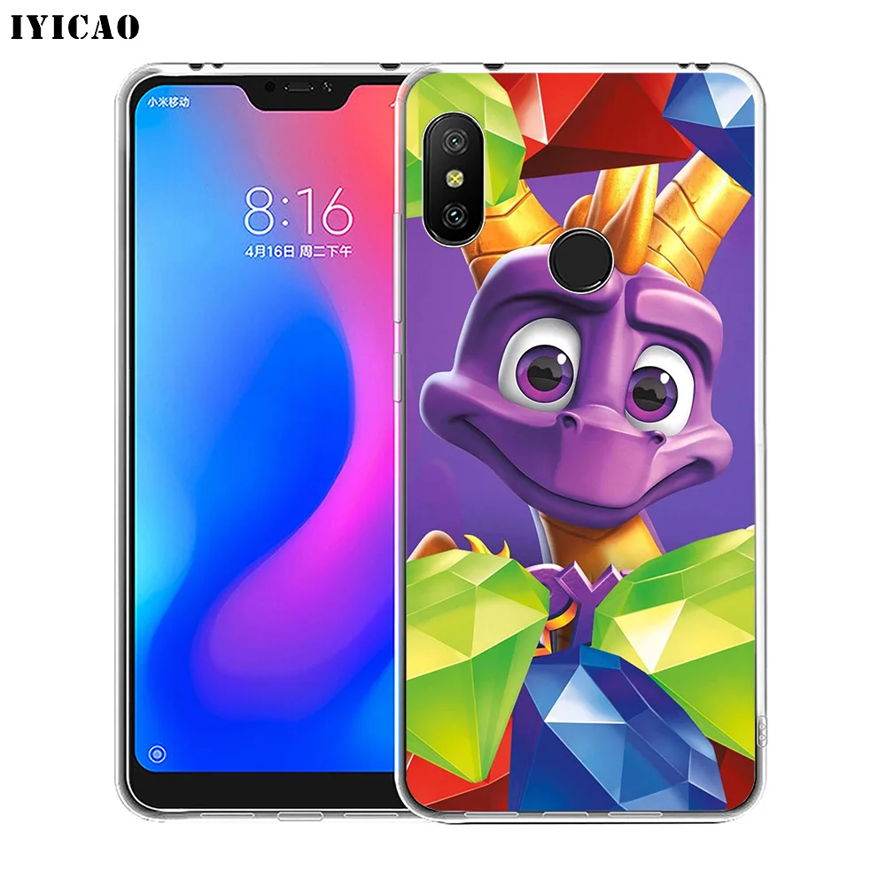 Мягкий силиконовый чехол для телефона IYICAO Spyro The Dragon Xiaomi Redmi 4A 5A 6A Note 7 6 5 Pro Plus 4X