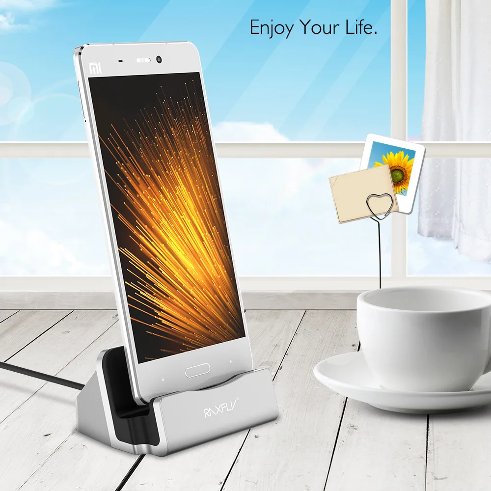 Док-станция RAXFLY для зарядки Xiaomi mi8 6 6X 5 настольная подставка-держатель Samsung S9 S8 Plus