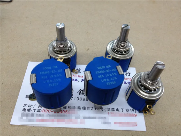 

Оригинальный Новый потенциометр 100% T3540S-82-102 1K 5% 10 с поворотным кольцом (переключатель)