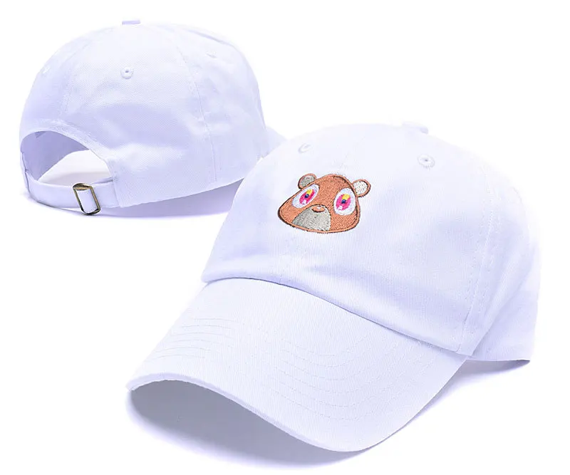 Мужская Летом Бейсболка Папа Шляпы Kanye West Вы Медведь Прекрасный спорт Мужчины