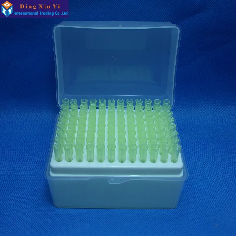 Пластиковая коробка для пипеток 96 вентиляционных отверстий + шт. 200ul желтых