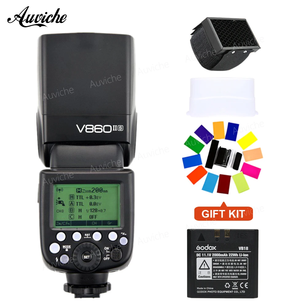 Godox v860ii v860ii-s литий-ионный Батарея TTL HSS вспышки Speedlite wtih xit-S передатчик для Sony