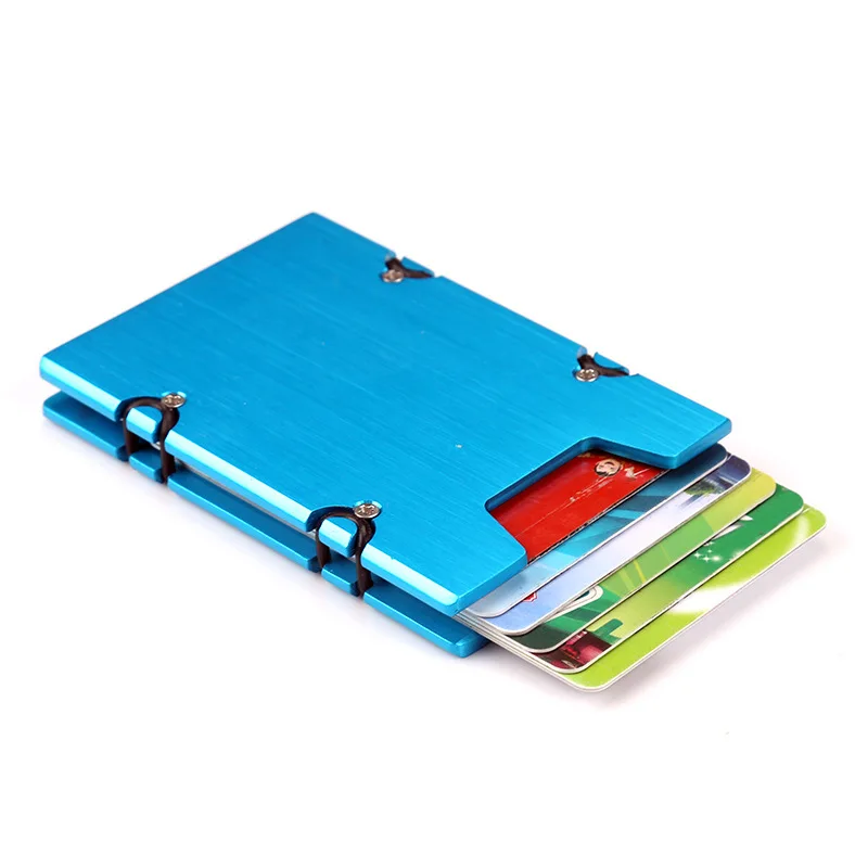 Держатель для кредитных карт минималистичный алюминиевый кошелек RFID чехол