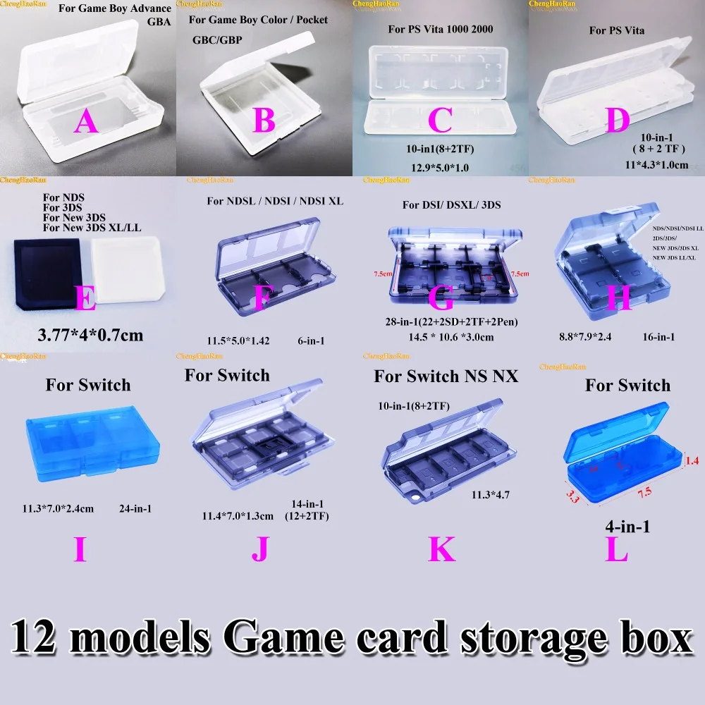 Прозрачный пластиковый чехол для картриджа TF карты 1 шт. нового 3DS XL LL Switch|Запасные