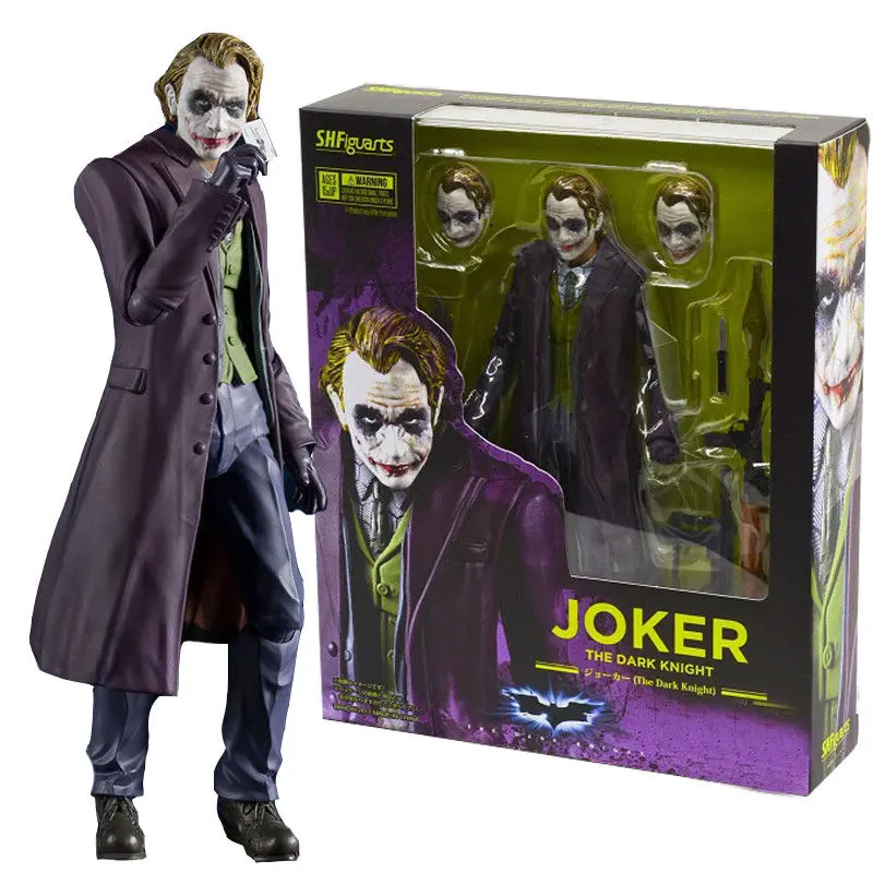 S. h. figuarts СВЧ Джокер Бэтмен Темная ночь ПВХ фигурку статуя ко игрушки из аниме