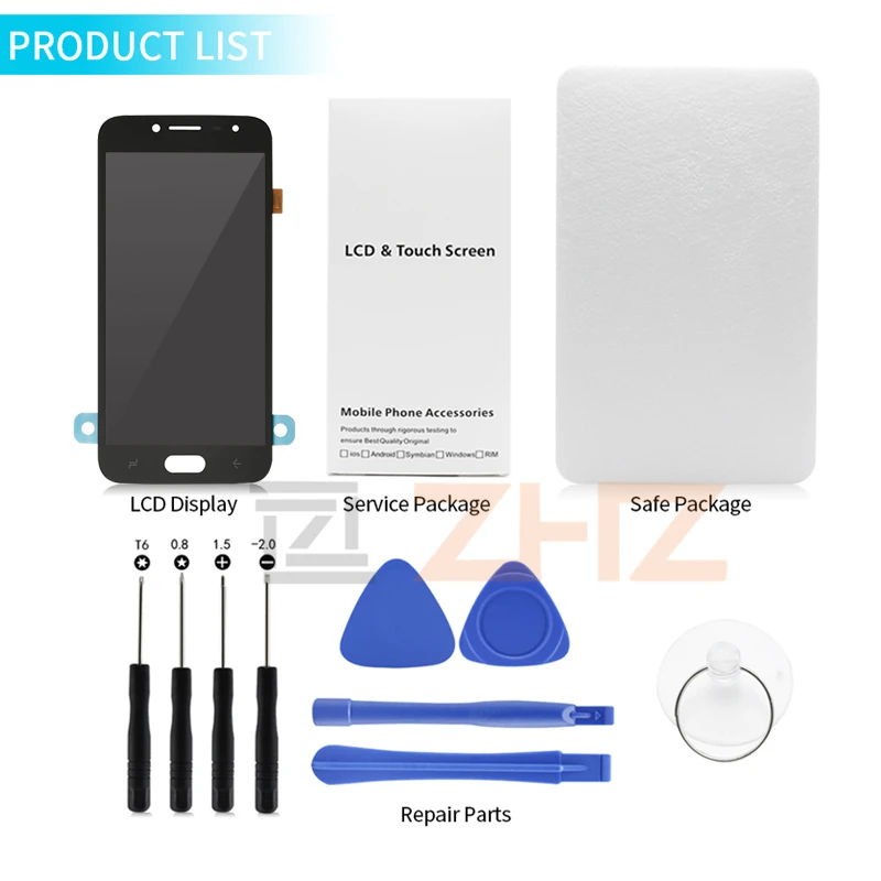 Для SAMSUNG GALAXY J1 LCD 2016 J120 J120f J120M J120H дисплей с сенсорным экраном дигитайзер в сборе j120