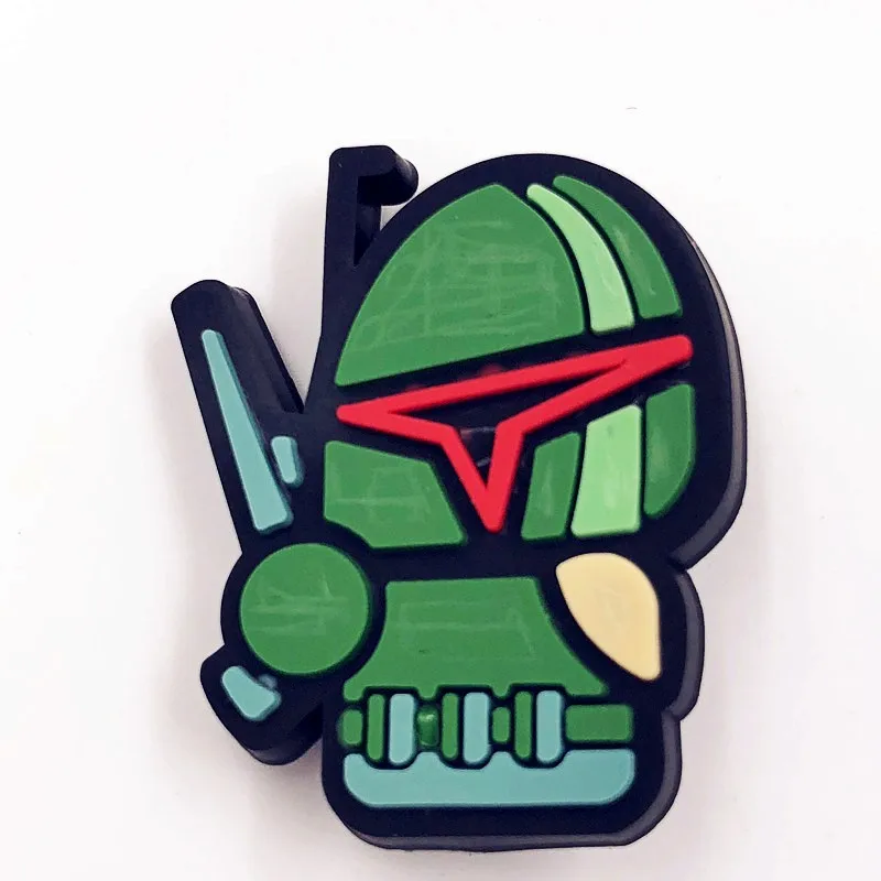 1 шт. робот пират Человек паук Большой Герой Персонаж ПВХ Фигурки Pinbacks булавки