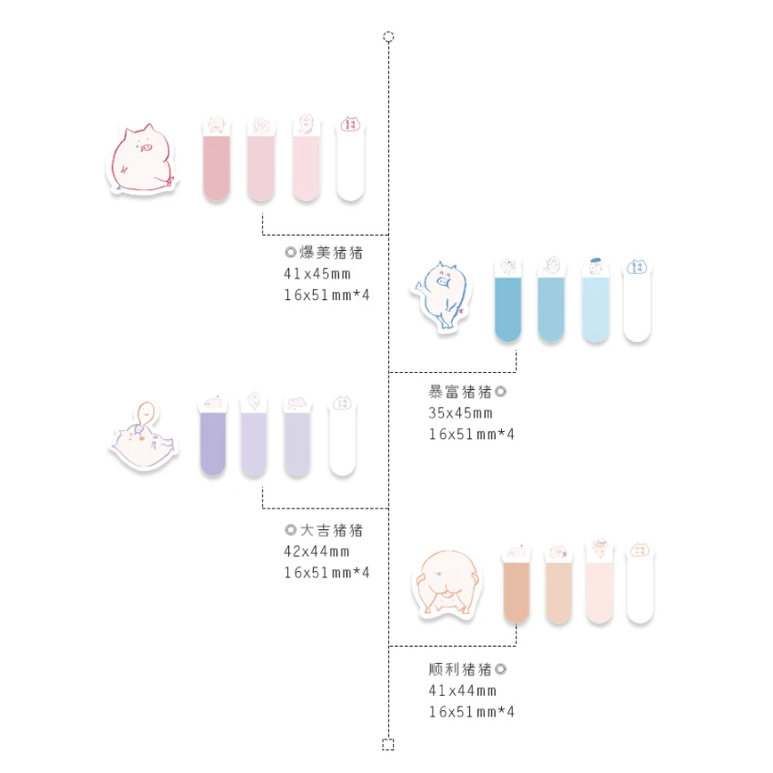 30 шт./партия Kawaii Pig Wish Series memo pad украшение блокнот самоклеющиеся N Times Липкие заметки школьные канцелярские товары