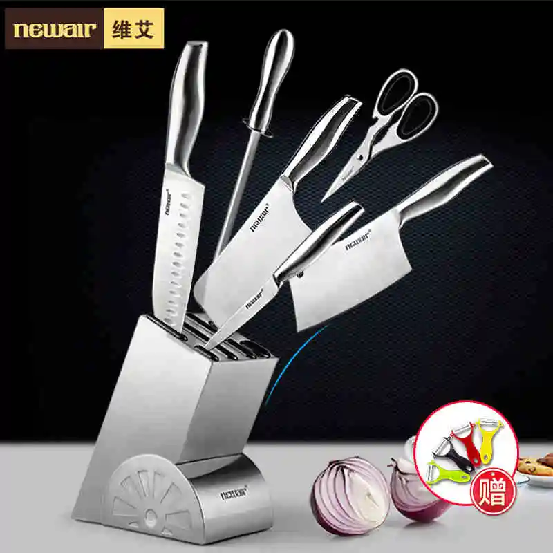 Набор кухонных ножей из нержавеющей стали Многофункциональная точилка для резки