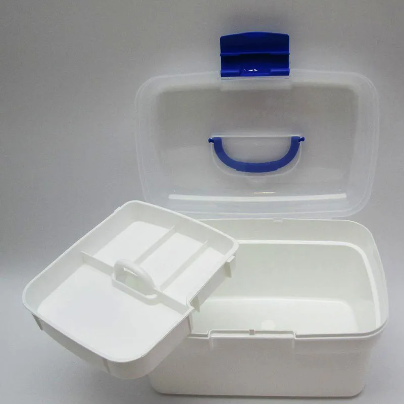 Аптечка DJB003 аптечка из белого пластика 2 слоя переносная для кемпинга выживания