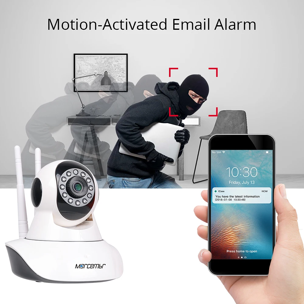 Morcembr 1MP 720P CCTV Camera Baby Monitor IP Outdoor Mini Network Cameras Wifi Surveillance | Безопасность и защита